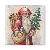 Vintage Christmas - Santa magnets by MyOtherPlanet Vintage Christmas - Santa magnets