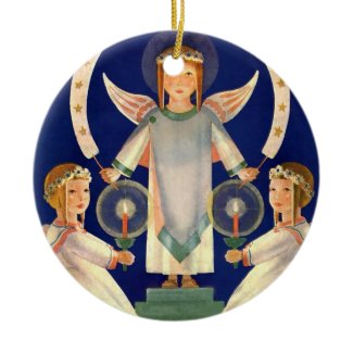 Vintage Christmas, Scandinavian Saint Lucia Angels