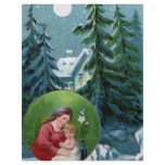 Vintage Christmas Scene Letterhead Design