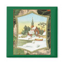 Vintage Christmas Scene Magnet by forbes1954 Vintage Christmas Scene Magnet