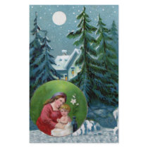 Vintage Christmas Scene Personalized Stationery