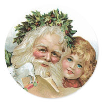 Vintage Christmas seals or stickers