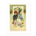 Vintage Christmas Snowball Postcard