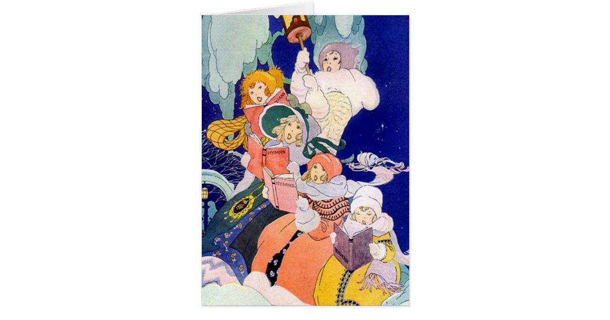 Vintage Christmas songs Card | Zazzle