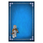 Vintage Christmas Stationery: Snowman with Sledge