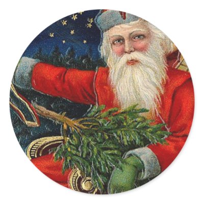 Vintage Christmas stickers