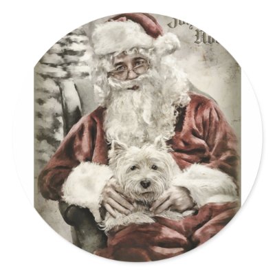 Vintage Christmas stickers