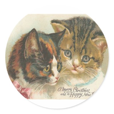 Vintage Christmas stickers