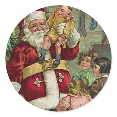 Vintage Christmas stickers