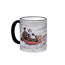 Vintage Christmas; The Road Winter Mug
