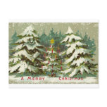 Vintage Christmas Tree Postcard