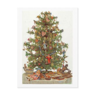 Vintage Christmas Tree postcard