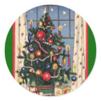 Vintage Christmas Tree sticker