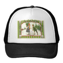 Vintage Christmas Trucker Hat