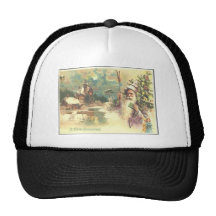 Vintage Christmas Trucker Hat