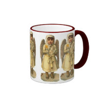 Vintage Christmas Victorian Angel Mug