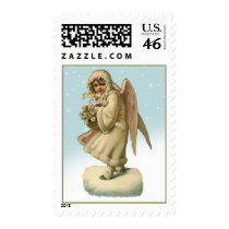 Vintage Christmas Victorian Angel Stamps