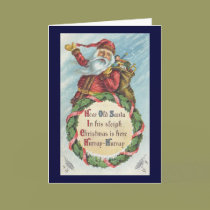 Vintage Christmas Victorian Santa Claus cards
