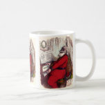 Vintage Christmas, Victorian Santa Claus Piano Mug