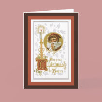 Vintage Christmas Wishes in Gold cards