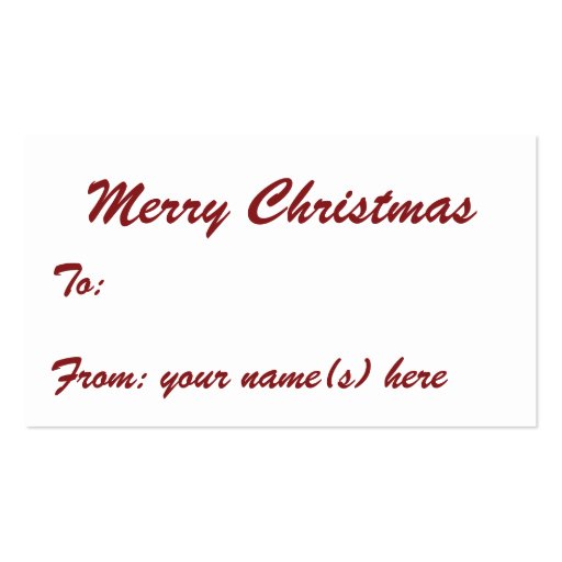 Vintage Christmas Wrapping Presents in Living Room Business Card Template (back side)