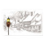 christmas, town, black, white, lamp, street,