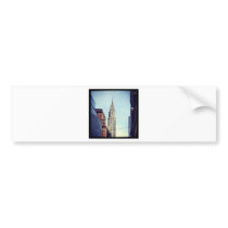 Vintage Chrysler Building Bumper Sticker