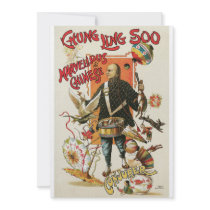 Vintage Chung Ling Soo Magician Poster Custom Announcements