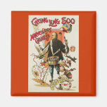 Vintage Chung Ling Soo Magician Poster Fridge Magnets