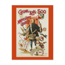 Vintage Chung Ling Soo Magician Poster Post Card