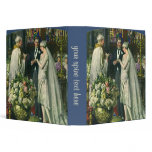 Vintage Church Wedding Ceremony; Bride and Groom Vinyl Binder