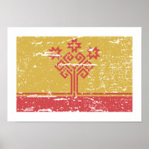 Vintage Chuvashia Flag Posters