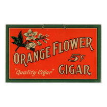 Vintage Cigar Advertisement: Orange Flower posters by ClassicMasters Vintage Cigar Advertisement: Orange Flower posters