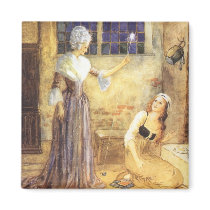 Vintage Cinderella and Fairy Godmother Fairy Tale