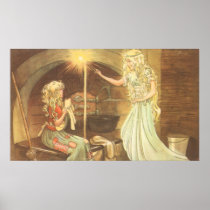 Vintage Cinderella and Fairy Godmother Posters