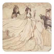 Vintage Cinderella (Ashenputtel) by Arthur Rackham Stickers
