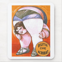 Vintage Circus Acrobat Mousepad