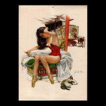 Vintage Circus Babe Poster posters