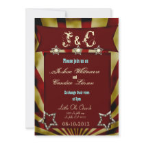 vintage circus carnival wedding invitation 3