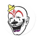 Vintage Circus Clown stickers