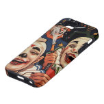 Vintage Circus Clowns, Silly Funny Humorous iPhone 5 Case