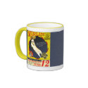 Vintage Circus Corgi Mug by MenagerieMayhem Vintage Circus Corgi Mug
