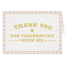 Vintage Circus Elephant - Birthday Thank You cards