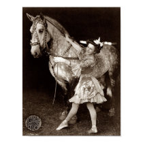 Vintage Circus Girl and Horse posters