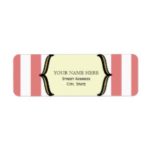 Vintage Circus Inspired Address Label