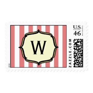 Vintage Circus - Monogram Postage stamp