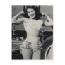Vintage Circus Muscle Girl Photo Postcard Vintage Circus Muscle Girl Photo Postcard