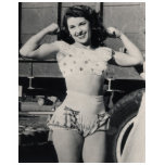 Vintage Circus Muscle Girl Photo t-shirts