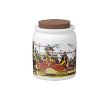 Vintage Circus Parade Candy Jar