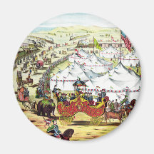 Vintage Circus Parade Magnets